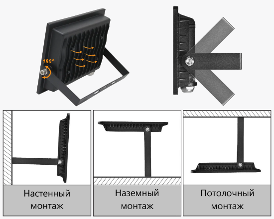 Изображение 30Вт – 6500К СЕРИЯ 6 Светодиодный прожектор