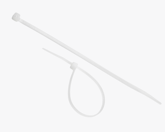 Изображение 4.8x500 Нейлоновая стяжка-хомут Белый