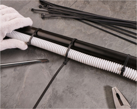 Изображение 7.6x300 Нейлоновая стяжка-хомут Черный