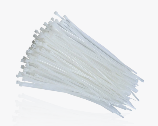 Изображение 7.6x300 Нейлоновая стяжка-хомут Белый